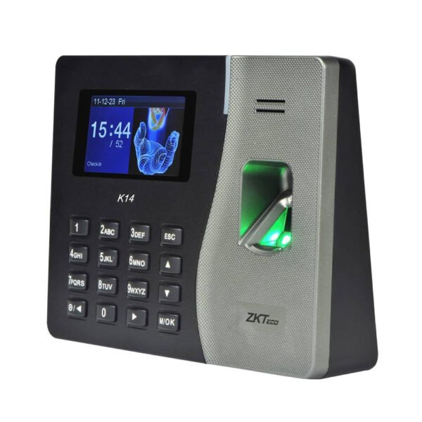 ZKTeco K14 Time Attendance Terminal Fingerprint Reader with RFID & Network | ZKM6244900404